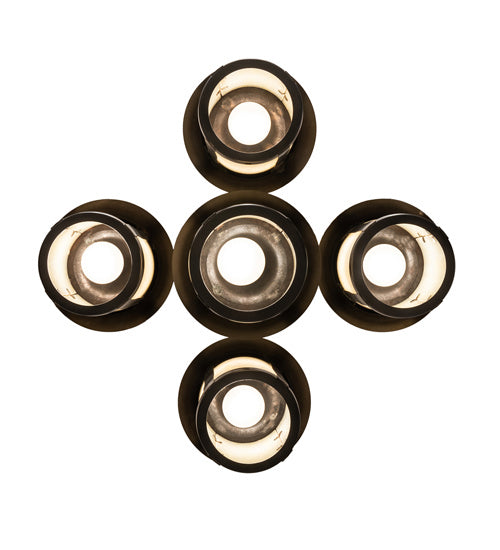 Meyda Tiffany 241310 Five Light Chandelier, Craftsman Brown