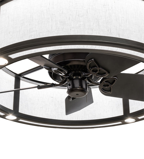 Meyda Tiffany 241706 Four Light Chandel-Air, Old Wrought Iron