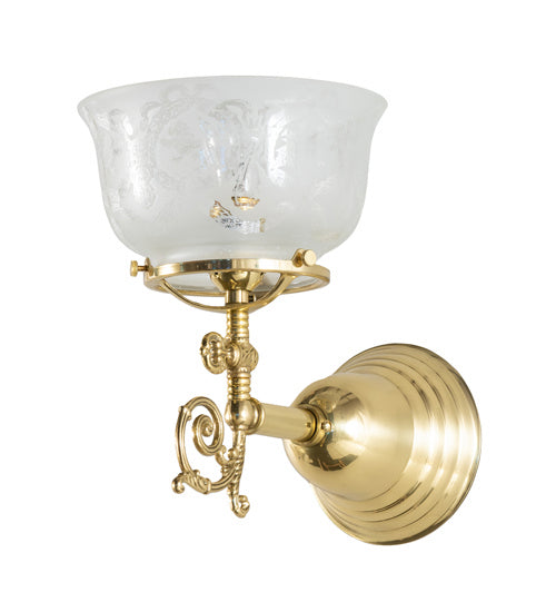 Meyda Tiffany 241972 One Light Wall Sconce, Polished Brass