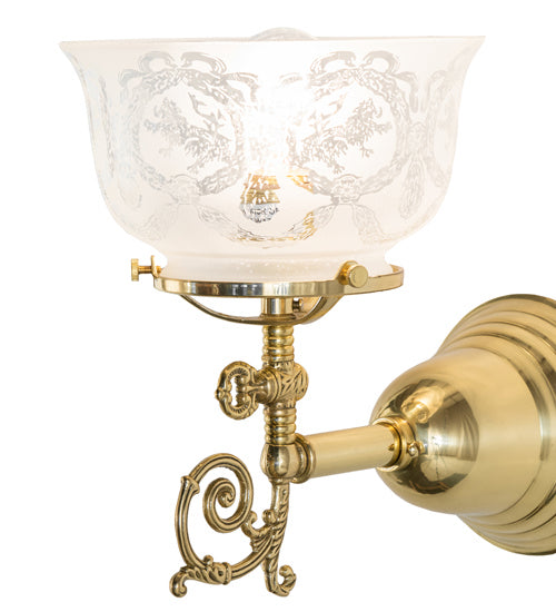 Meyda Tiffany 241972 One Light Wall Sconce, Polished Brass