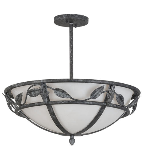 Meyda Tiffany 245050 Two Light Semi-Flushmount, Smoke