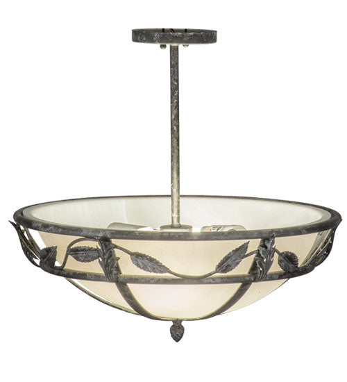 Meyda Tiffany 245050 Two Light Semi-Flushmount, Smoke