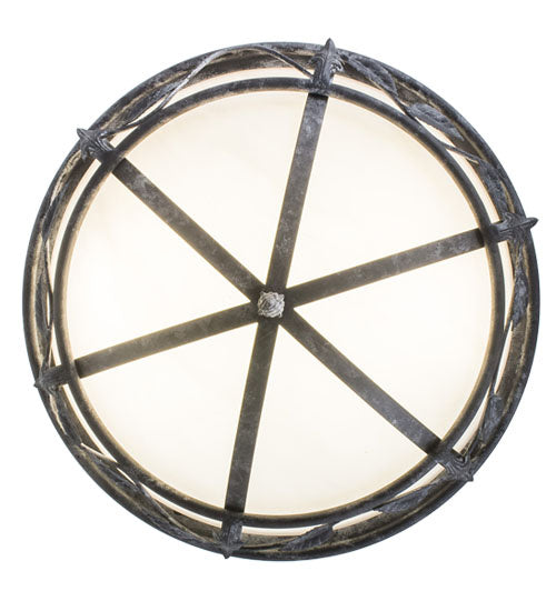 Meyda Tiffany 245050 Two Light Semi-Flushmount, Smoke