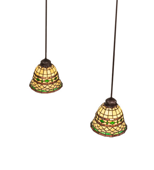 Meyda Tiffany 245051 Two Light Island Pendant, Mahogany Bronze
