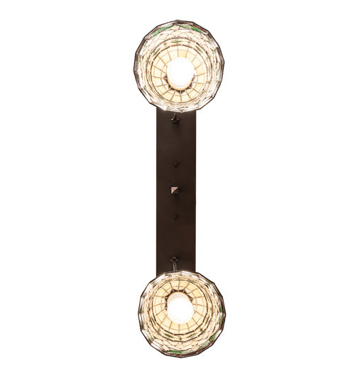 Meyda Tiffany 245051 Two Light Island Pendant, Mahogany Bronze