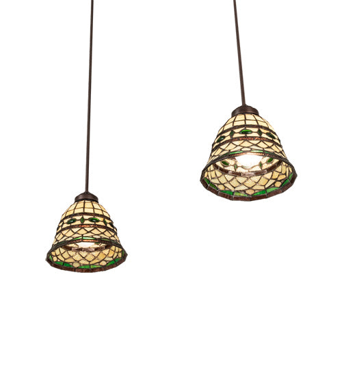 Meyda Tiffany 245051 Two Light Island Pendant, Mahogany Bronze