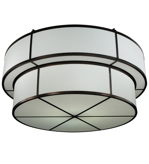 Meyda Tiffany 245285 12 Light Semi-Flushmount, Mahogany Bronze