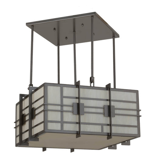 Meyda Tiffany 245462 Four Light Pendant, Bronze Metallic