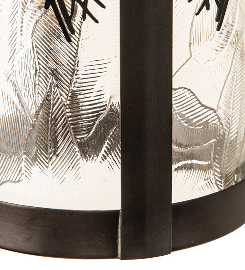 Meyda Tiffany 54244 One Light Wall Sconce, Clear Leaf Glass