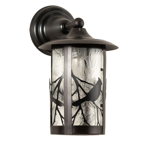 Meyda Tiffany 54298 One Light Wall Sconce, Clear Leaf
