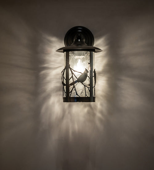 Meyda Tiffany 54298 One Light Wall Sconce, Clear Leaf