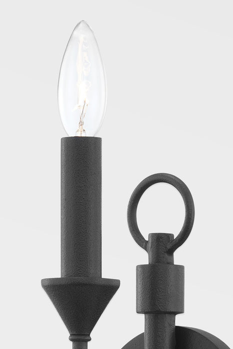 Troy Lighting B1001-FOR One Light Wall Sconce, Forged Iron