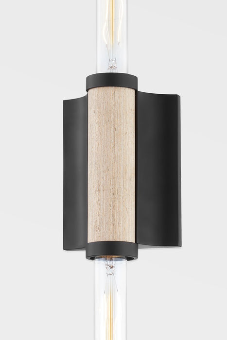 Troy Lighting B6702-SBK Two Light Wall Sconce, Soft Black