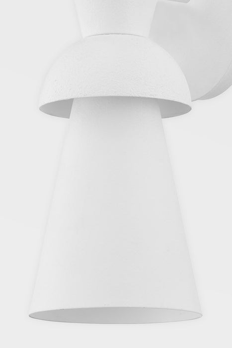 Troy Lighting B7901-GSW One Light Wall Sconce, Gesso White