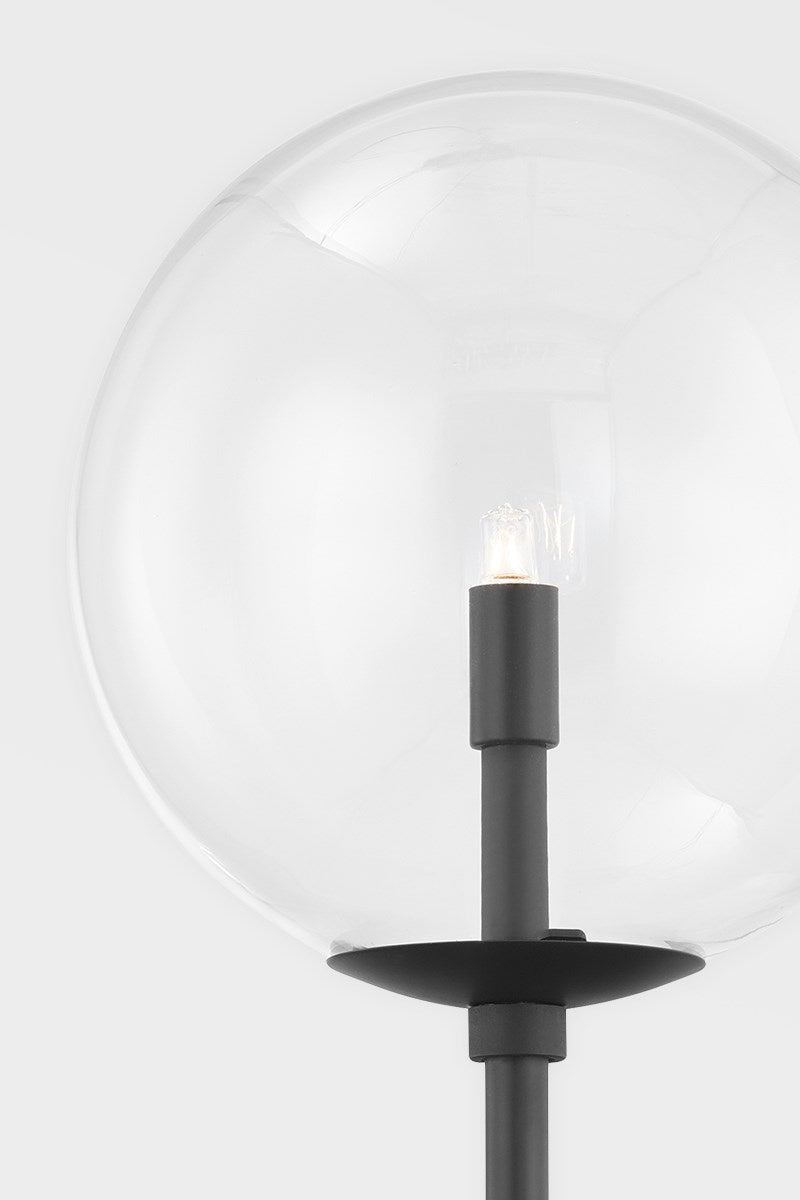 Troy Lighting B8201-SBK One Light Wall Sconce, Soft Black