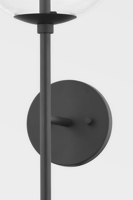 Troy Lighting B8201-SBK One Light Wall Sconce, Soft Black