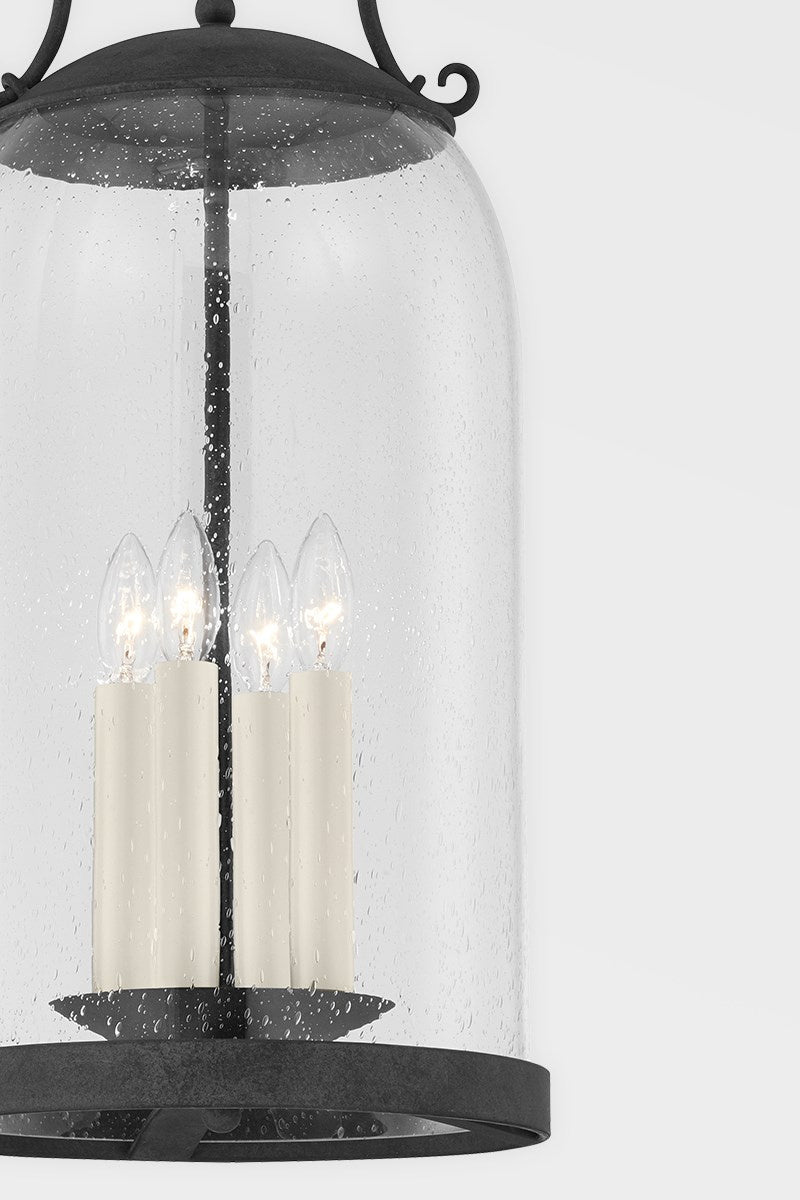 Troy Lighting F5186-FRN Four Light Pendant, French Iron