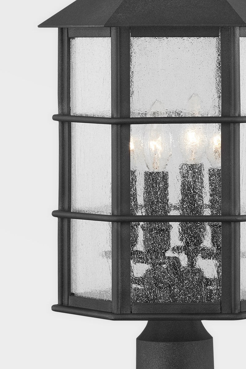 Troy Lighting P2522-FRN Four Light Outdoor Post, French Iron