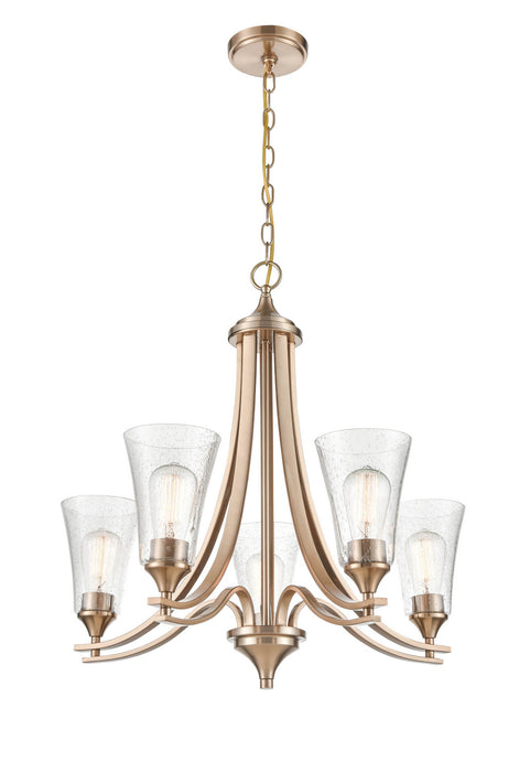 Millennium 1465-MG Five Light Chandelier, Modern Gold