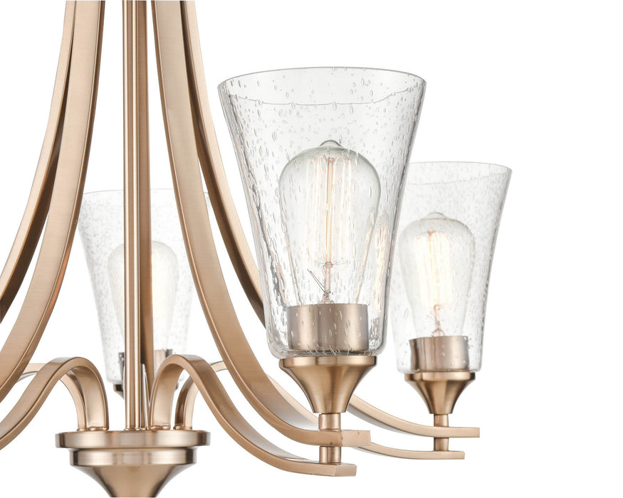 Millennium 1465-MG Five Light Chandelier, Modern Gold