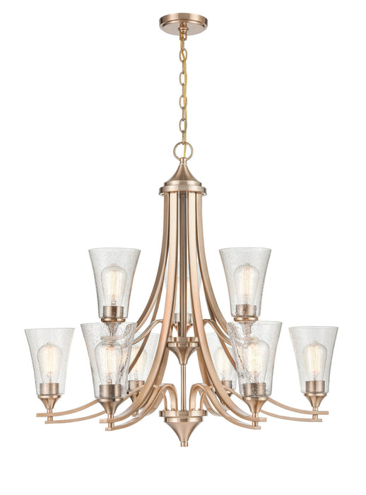 Millennium 1469-MG Nine Light Chandelier, Modern Gold