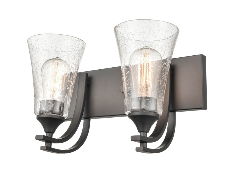 Millennium 1492-MB Two Light Vanity, Matte Black