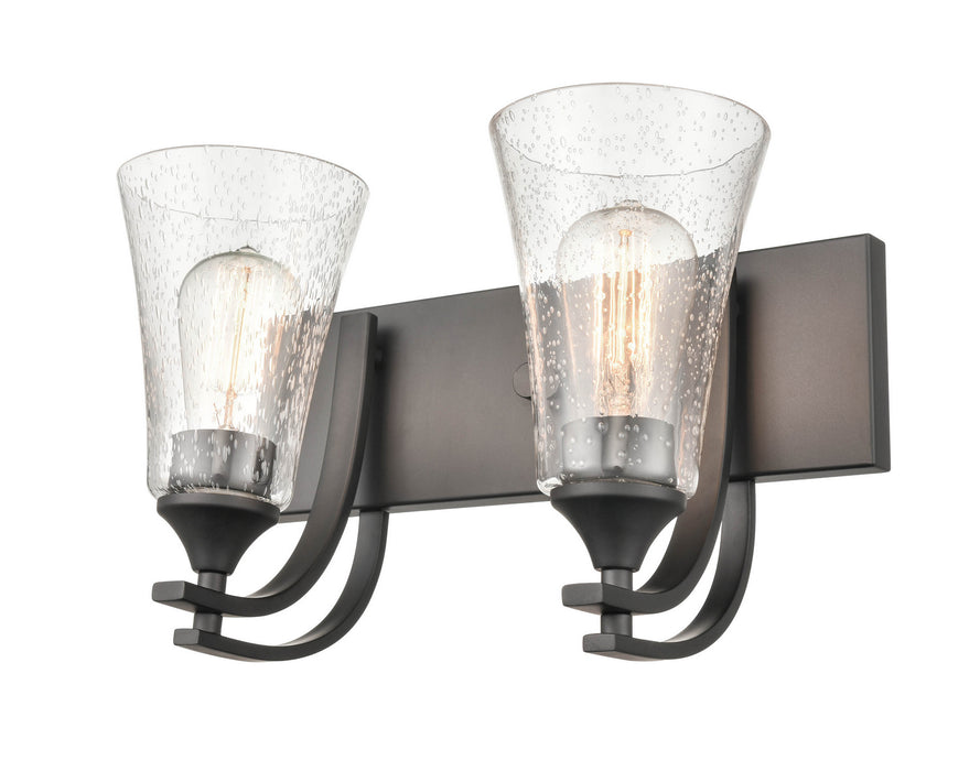 Millennium 1492-MB Two Light Vanity, Matte Black