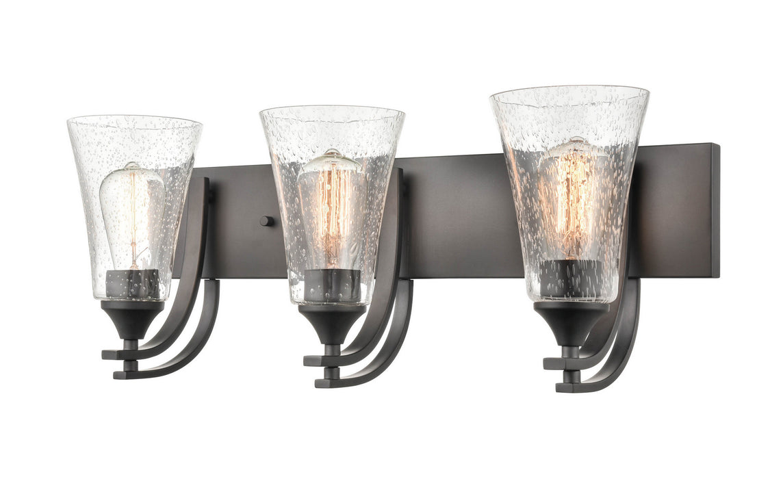 Millennium 1493-MB Three Light Vanity, Matte Black