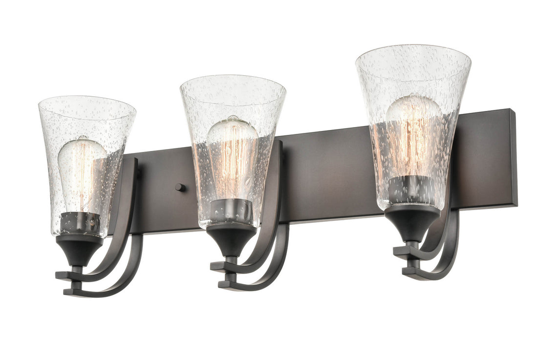 Millennium 1493-MB Three Light Vanity, Matte Black