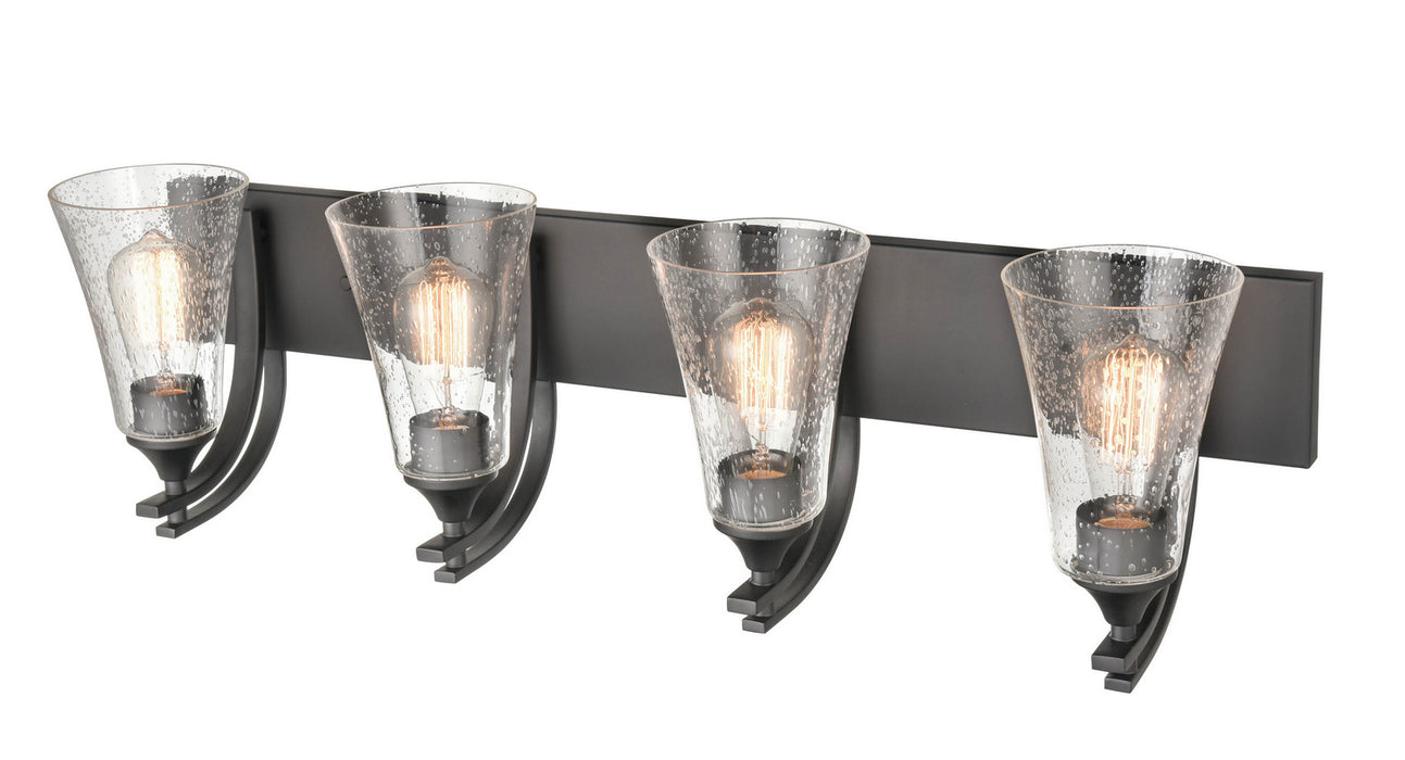 Millennium 1494-MB Four Light Vanity, Matte Black