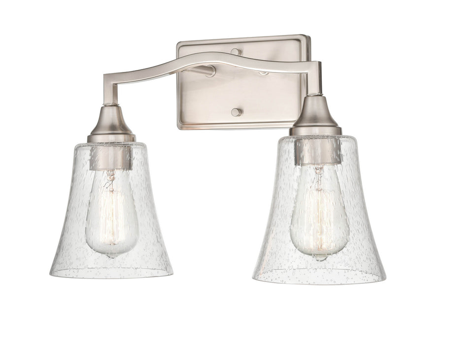 Millennium 2102-BN Two Light Vanity, Brushed Nickel