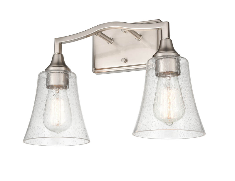 Millennium 2102-BN Two Light Vanity, Brushed Nickel