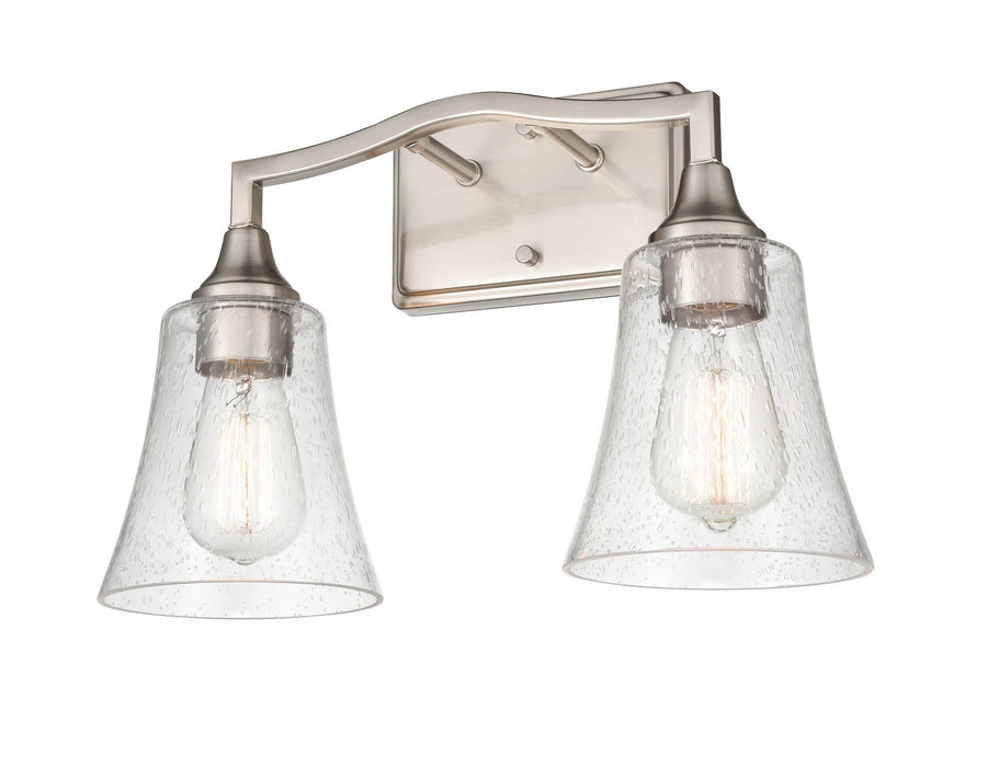 Millennium 2102-BN Two Light Vanity, Brushed Nickel