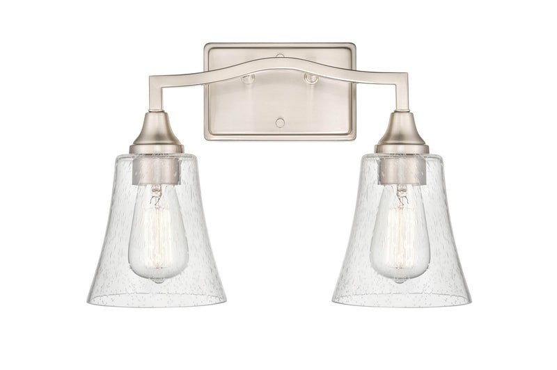 Millennium 2102-BN Two Light Vanity, Brushed Nickel