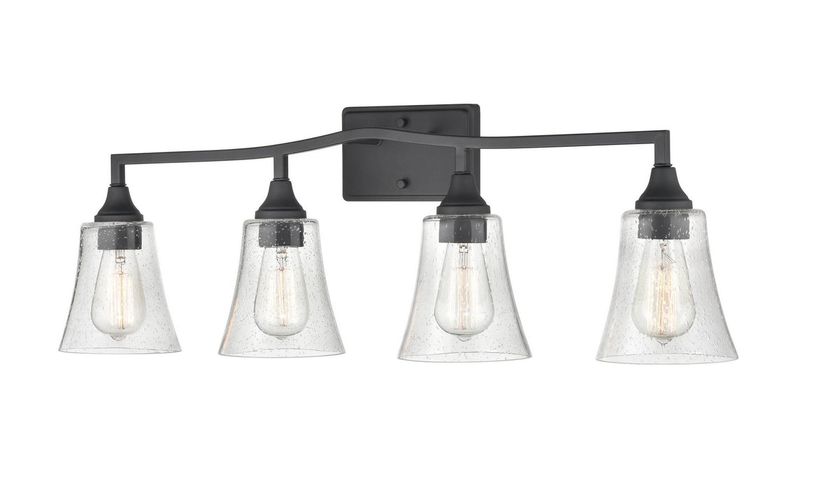 Millennium 2104-MB Four Light Vanity, Matte Black