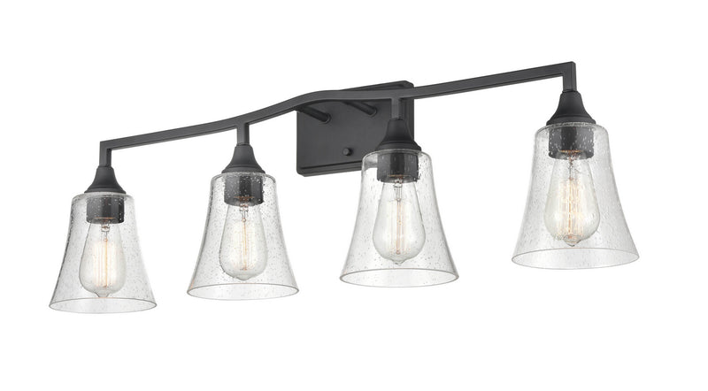 Millennium 2104-MB Four Light Vanity, Matte Black