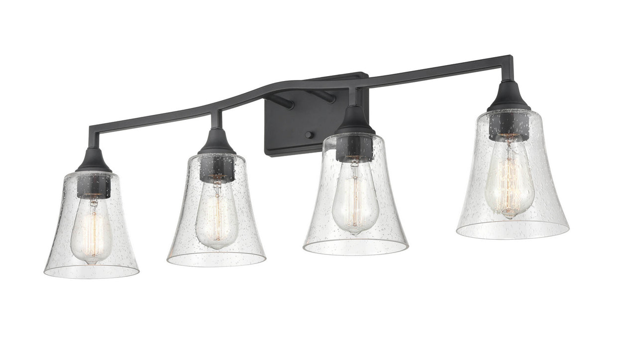 Millennium 2104-MB Four Light Vanity, Matte Black