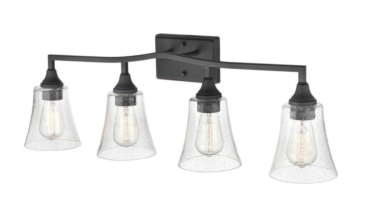 Millennium 2104-MB Four Light Vanity, Matte Black