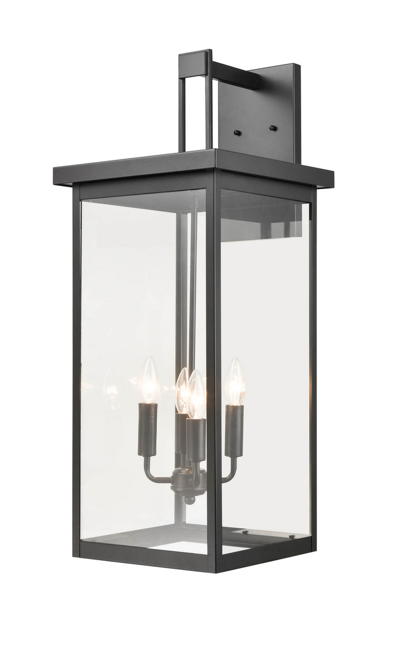 Millennium 42606-PBK Four Light Outdoor Wall Sconce, Powder Coated Black