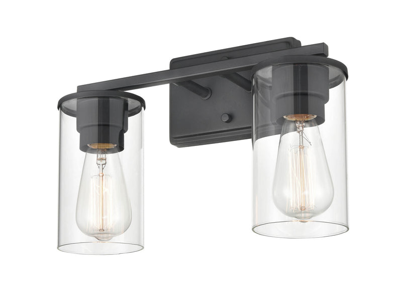 Millennium 2702-MB Two Light Vanity, Matte Black