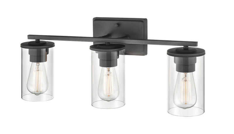 Millennium 2703-MB Three Light Vanity, Matte Black