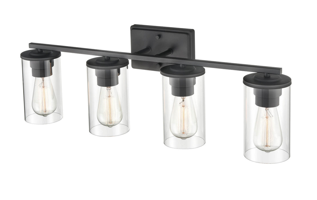 Millennium 2704-MB Four Light Vanity, Matte Black