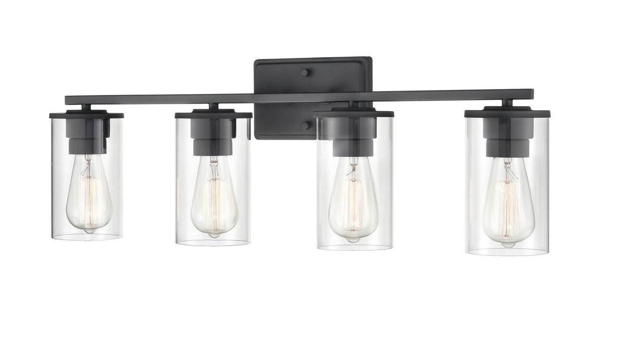 Millennium 2704-MB Four Light Vanity, Matte Black