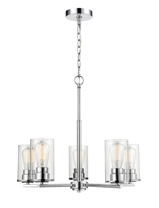 Millennium 2715-CH Five Light Chandelier, Chrome