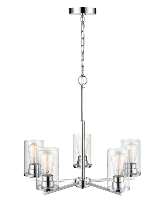 Millennium 2715-CH Five Light Chandelier, Chrome