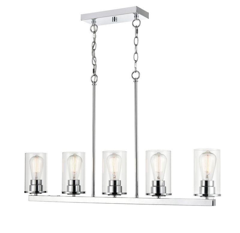 Millennium 2725-CH Five Light Pendant, Chrome