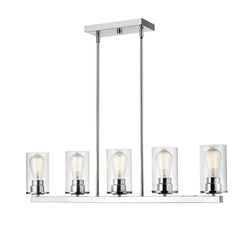 Millennium 2725-CH Five Light Pendant, Chrome