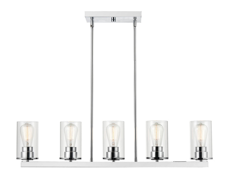 Millennium 2725-CH Five Light Pendant, Chrome