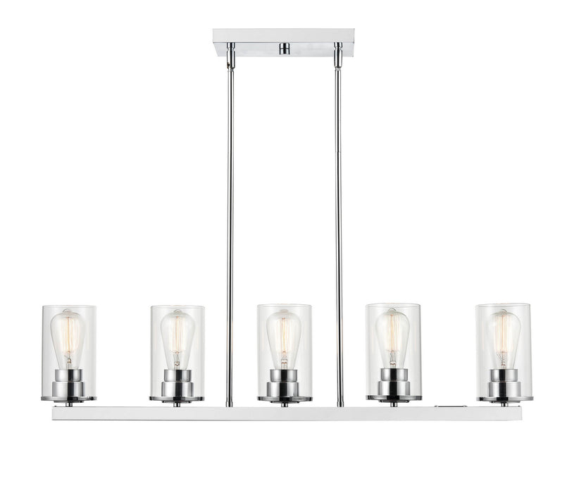 Millennium 2725-CH Five Light Pendant, Chrome