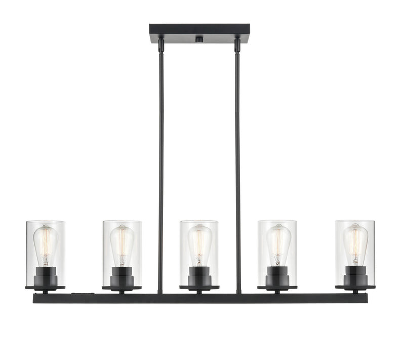 Millennium 2725-MB Five Light Pendant, Matte Black
